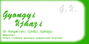 gyongyi ujhazi business card
