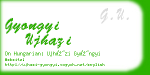 gyongyi ujhazi business card